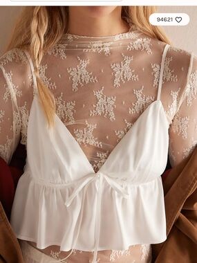 Free People Lady Lux Layering Top - Crème